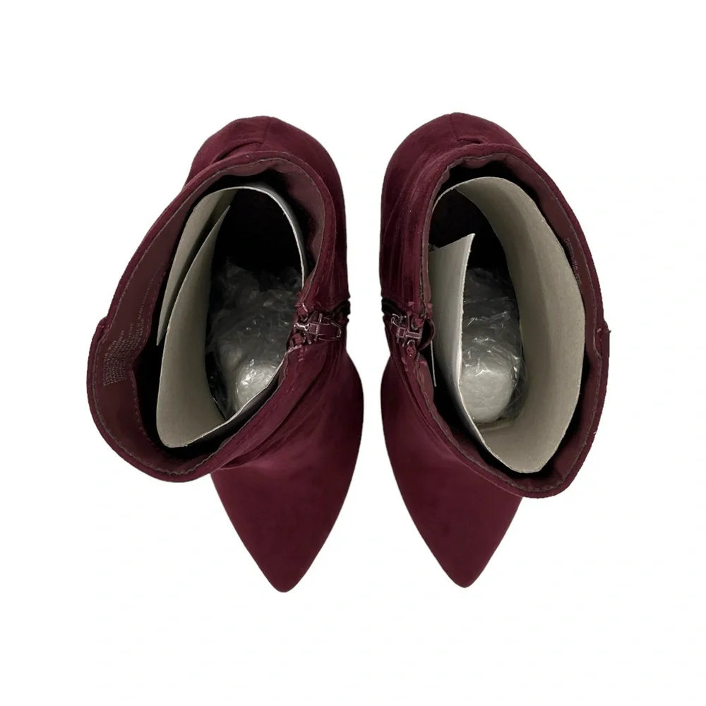 JustFab Karolina Faux‎ Suede Ankle Booties NWOT (9)